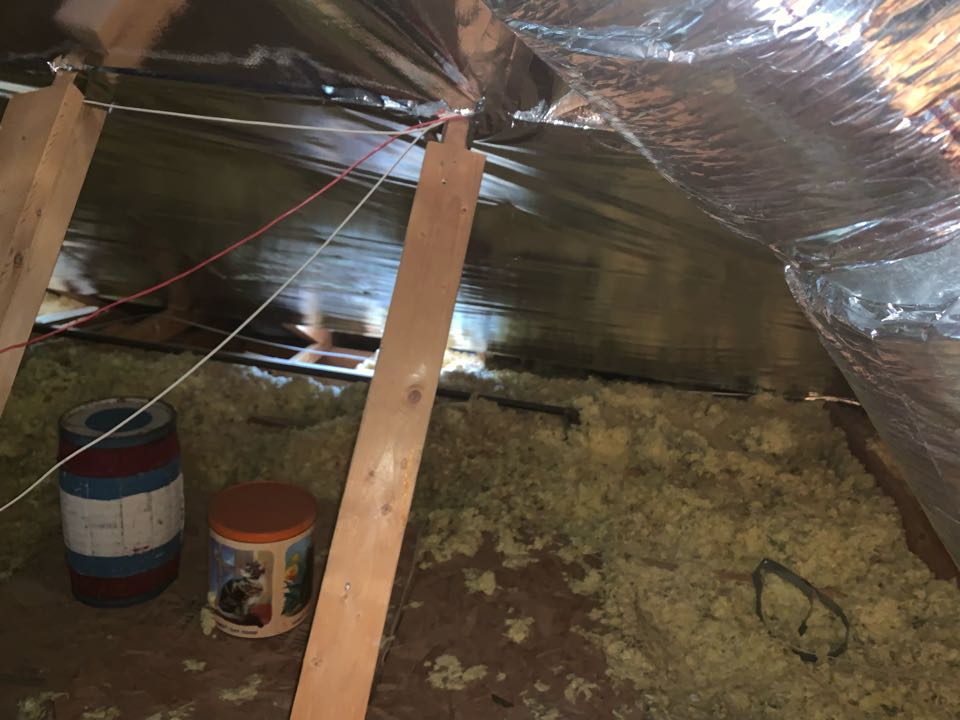 Radiant barrier and new insulation b