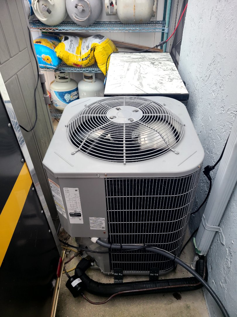 Perform maintenance on Carrier air-conditioner. 