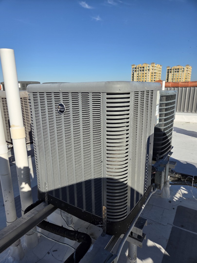 Perform maintenance on York airconditioner. 