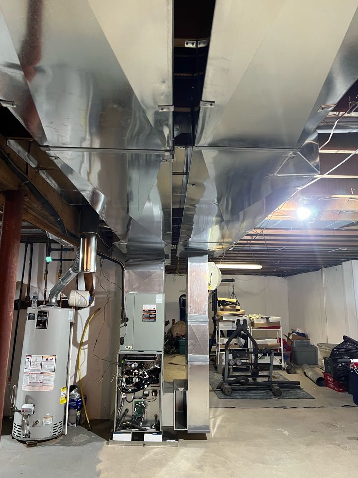 Moving right along with this full duct ac and heat replacement in Holland PA 