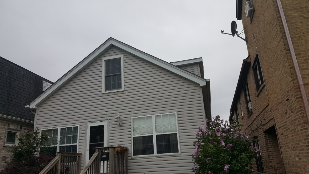 Flat TPO roof on porch Flat TPO roof on porch