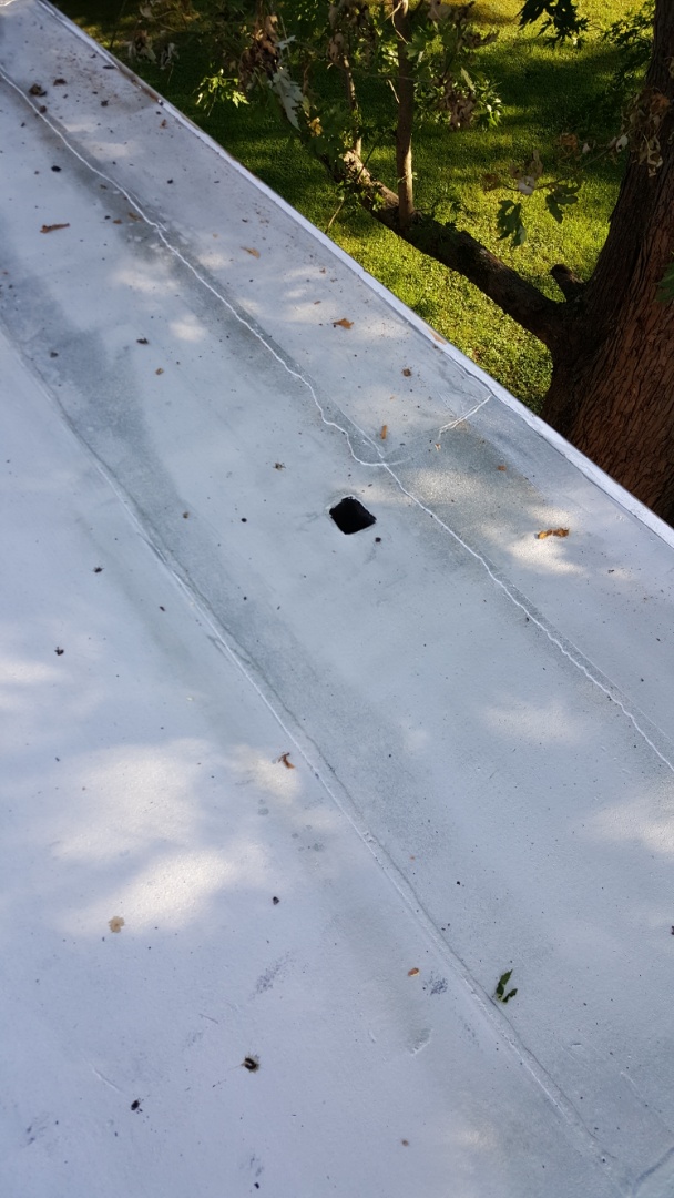 Finished flat modified bitumen roof Finished flat modified bitumen roof