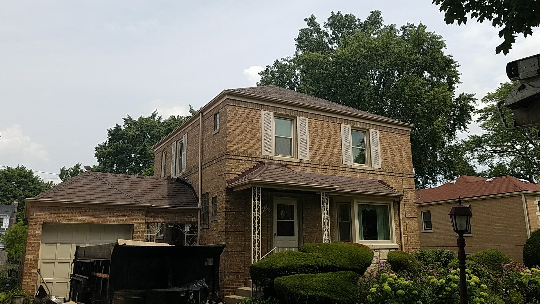 Checking in on job site almost complete with a asphalt shingle Landmark AR CertainTeed Heather blend roof Checking in on job site almost complete with a asphalt shingle Landmark AR CertainTeed Heather blend roof