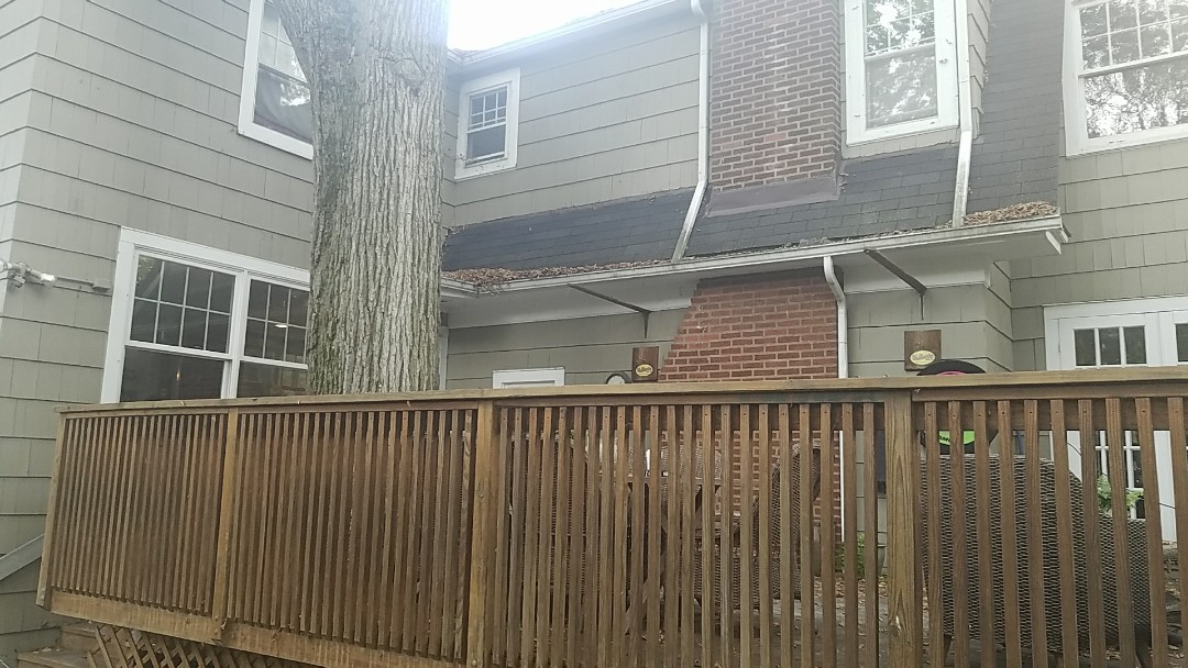 Estimating cleaning of gutters retightening, repitching of existing gutters and option for leaf guard protection. Estimating cleaning of gutters retightening, repitching of existing gutters and option for leaf guard protection.