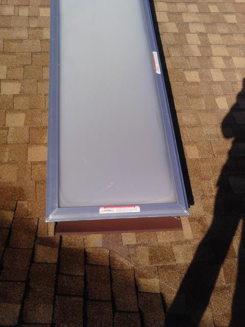 Installation of new Velux skylight to replace defective unit. Installation of new Velux skylight to replace defective unit.