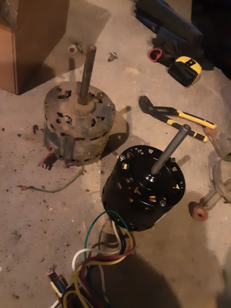 Carrier Furnace,  no heat: Bad blower motor (seized)