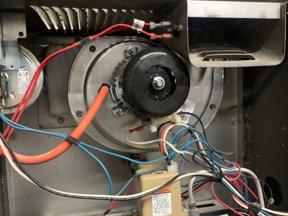 ComfortMaker Furnace, no heat; frozen inducer motor replaced 