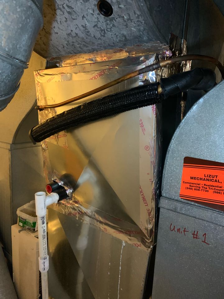 Carrier Furnace, Air leak: Fabricated New Blister Door