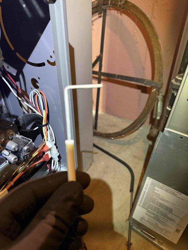 Performed standard furnace clean and check service, which included carbon monoxide testing (reading of 23ppm detected) and inspection of control board wiring and connections. System was thoroughly evaluated for proper operation and safety compliance. Warranty maintenance was completed as scheduled.