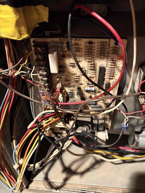 Diagnosed furnace with error code 33 indicating limit circuit fault. Inspected control board and electrical connections, discovering corrosion on terminal connections. Cleaned corroded contacts and restored proper electrical continuity to resolve the no-heat condition.