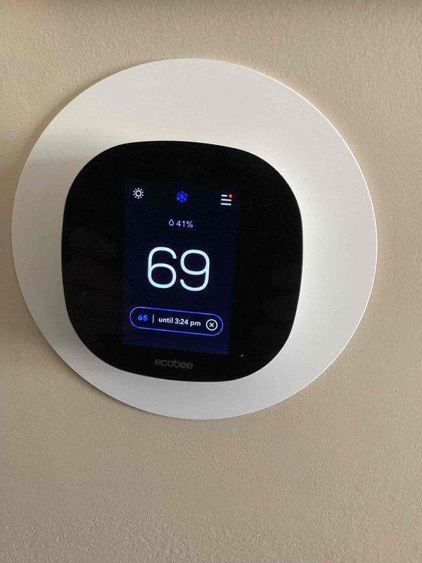 Performed Comfort Plan Clean and Check service on two AC systems. Inspected and cleaned evaporator coils, checked condensate drain line functionality, and confirmed proper operation of both units. Examined the ecobee thermostat settings after customer reported comfort issues and discovered an active temperature schedule causing the perceived cooling inconsistency. Adjusted thermostat programming to eliminate unwanted scheduling and optimize comfort levels.