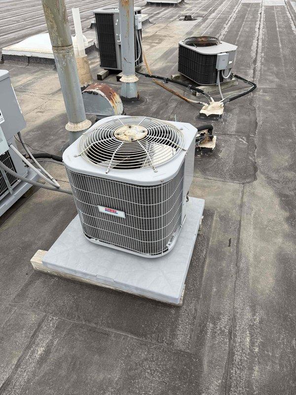 Performed spring commercial preventative maintenance on vacant unit's HVAC system. Completed full inspection of basement furnace system and rooftop condensing units per checklist requirements. Documented current equipment specifications and filter information, noting necessary updates to filter list.