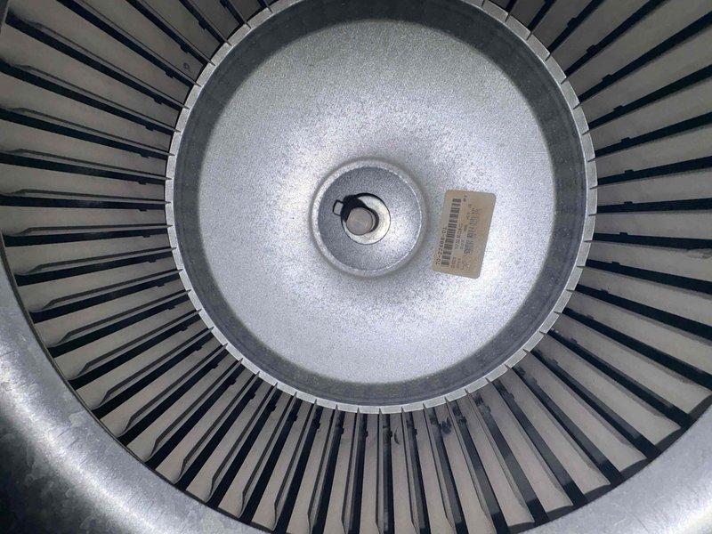 Responded to service call for furnace inspection. Conducted operational tests including CO readings and heat exchanger integrity check. Temporarily removed furnace and return drop in basement as scheduled, documenting component conditions with photos of the blower assembly and installation setup for reinstallation at future appointment.