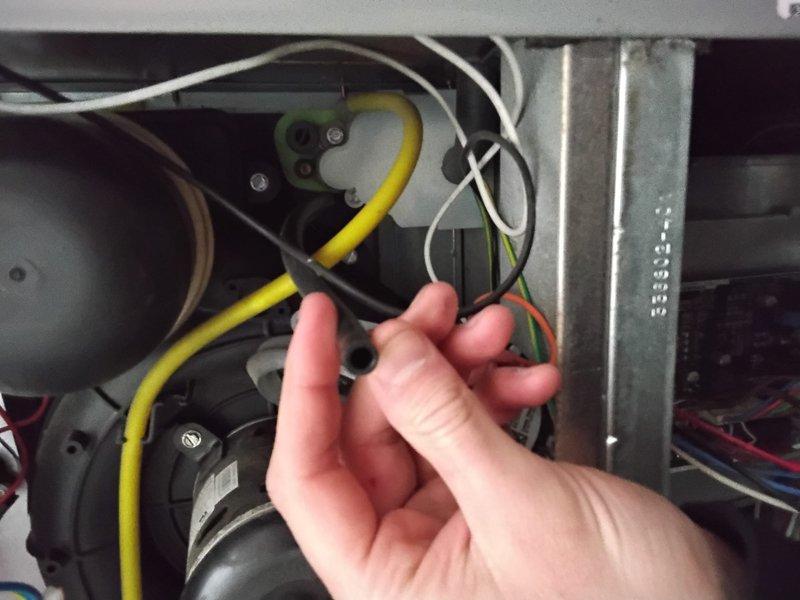 Performed diagnostic on 10+ year old furnace exhibiting no heat condition. Accessed electrical compartment to inspect connections and identified faulty control board as evidenced by irregular indicator light behavior. Replaced control board, verified all wiring connections were properly secured, and confirmed system now operating with proper heating function through complete operational test.