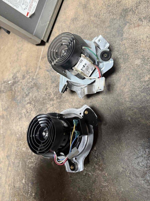 Replaced failed inducer motor on Furnace #2 with new compatible unit. Verified proper electrical connections and tested system operation after installation. Tenant was informed of payment responsibility as previously arranged.