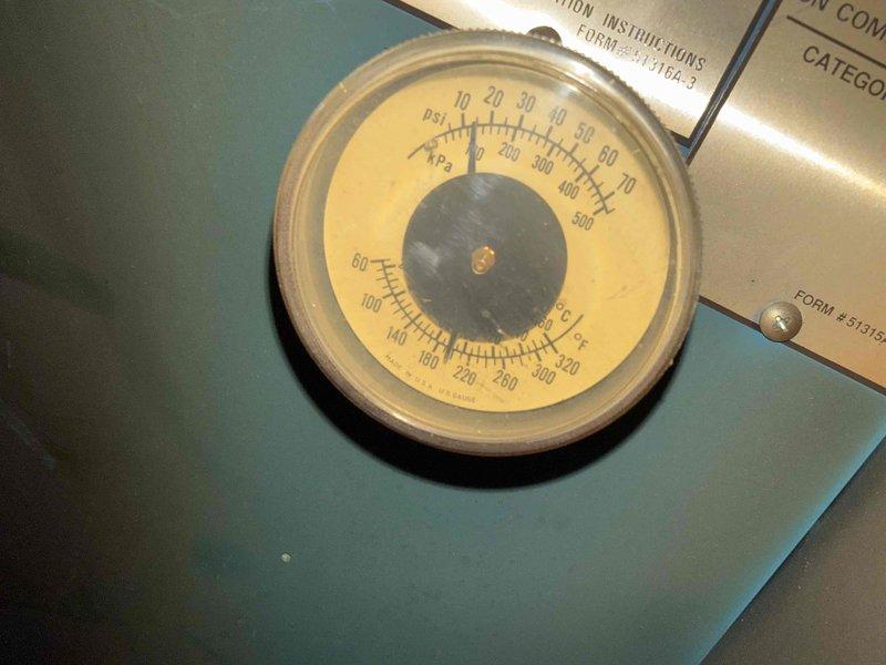 Responded to service call for 20+ year old boiler system where half the house lost heat in one of two zones. Diagnostic inspection revealed a faulty circulator pump. Pressure gauge readings were verified and the system was tested after repair to confirm proper heat distribution to all zones. Recommended maintenance schedule discussed with customer due to age of system.