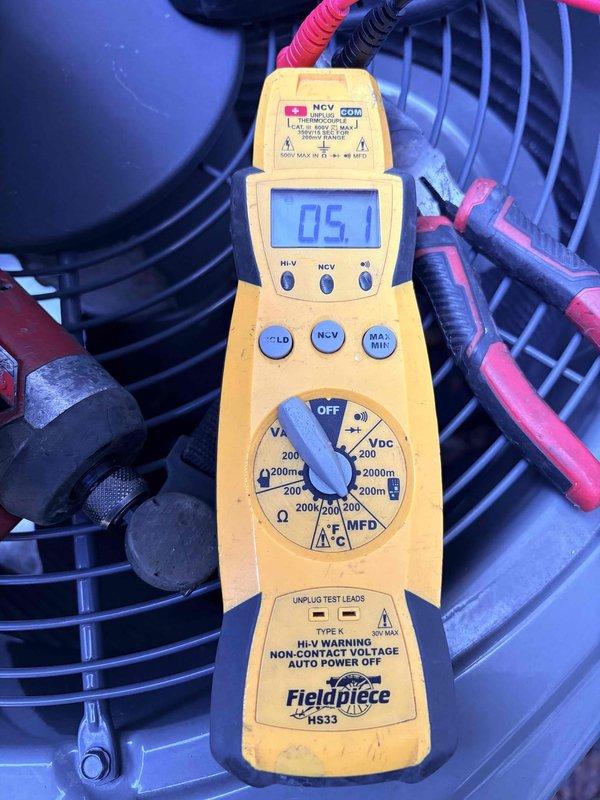 Performed Comfort Plan Clean and Check service on two AC systems as per maintenance agreement. Conducted comprehensive electrical inspection of outdoor units, checking capacitor functionality and wire connections. Measured system operating parameters with multimeter, verifying proper voltage and amperage readings on all components to ensure optimal performance.