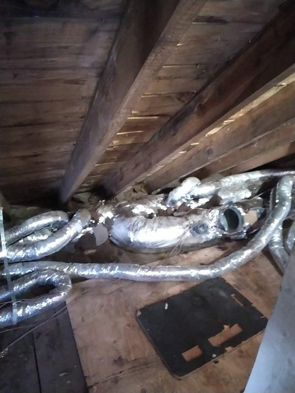 Completed a capacity upgrade on the existing Unico high-velocity system by replacing the old blower module, coil module, and hydronic coil module with new 3-3.5 ton ECM motor components. Successfully adapted new equipment to existing supply trunk line and installed additional return air duct on the 2nd floor to improve system performance and airflow.