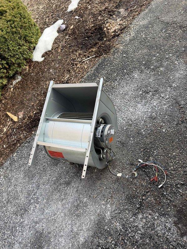 Performed thorough blower and evaporator coil cleaning on commercial HVAC system that exhibited significant dust and debris accumulation. Removed blower assembly for comprehensive cleaning and addressed heavily soiled evaporator coil to restore proper airflow and system efficiency. Photos documented condition before service for invoice submission to property management.