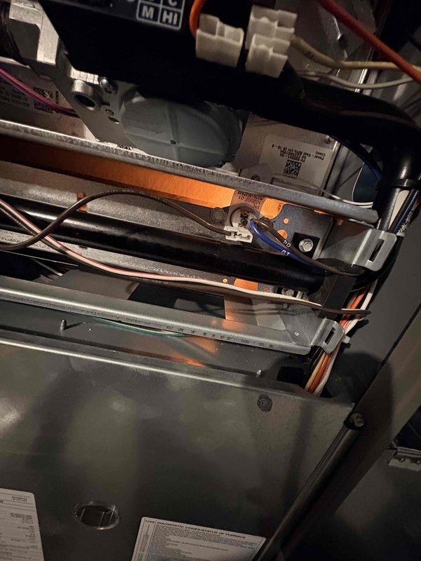 Performed comprehensive maintenance on multiple HVAC systems under service contract plan, including two furnaces and one A/C unit. Inspected blower wheel assembly and internal electrical connections, documenting condition with photos. All systems were serviced according to manufacturer specifications and left in proper working order.