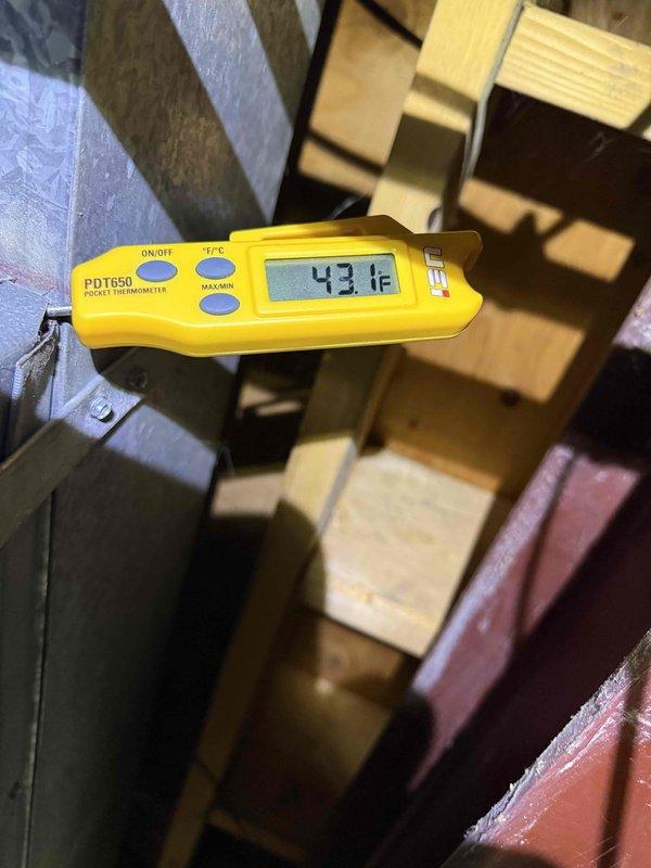 # Service Summary

Completed spring preventive maintenance on two air conditioning systems per Comfort Plan agreement. Performed clean and check procedures on both units, replaced media air filter, and verified system operation. Inspected blower wheel assembly and documented supply air temperature of 43.1°F, confirming proper cooling performance.