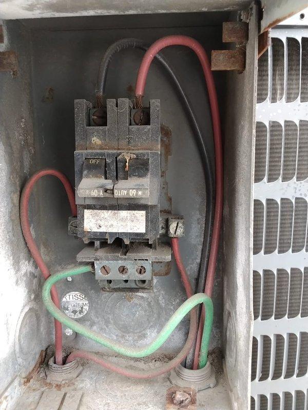 Completed spring preventive maintenance on commercial HVAC unit per prepaid service agreement. Performed comprehensive system inspection including electrical disconnect switch, verified all connections and wiring integrity, and documented equipment condition with updated information. Inspected rooftop refrigerant lines and noted insulation deterioration requiring future attention to maintain system efficiency.