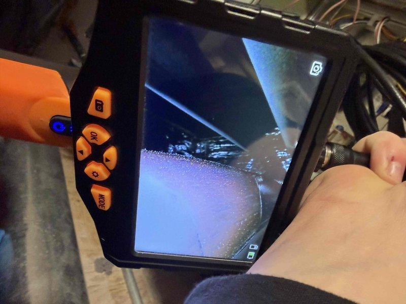 Completed fall clean and check maintenance on two furnace systems, two humidifiers, and two water heaters per comfort plan agreement. Inspected and verified proper operation of Aprilaire humidity controller settings, confirmed humidifier functionality, and performed internal inspection of heat exchanger using borescope camera to assess condition and identify any potential cracks or deterioration. All equipment found operating within normal parameters with no immediate service needs identified.