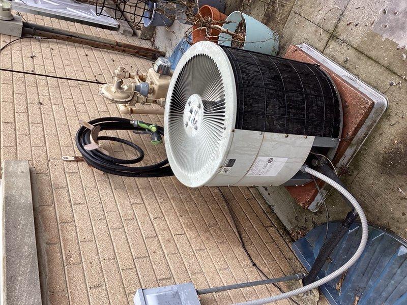 Completed scheduled Comfort Plan maintenance on single-system air conditioning unit. Performed comprehensive clean and check protocol including inspection of indoor blower assembly and outdoor condensing unit. Blower wheel and housing showed dust accumulation, which was cleaned to ensure optimal airflow and system efficiency. Outdoor unit inspected on exterior deck platform, verified proper operation of condenser fan, checked refrigerant lines and service valves for leaks or damage, and confirmed all electrical connections secure. System operating within normal parameters at time of service completion.