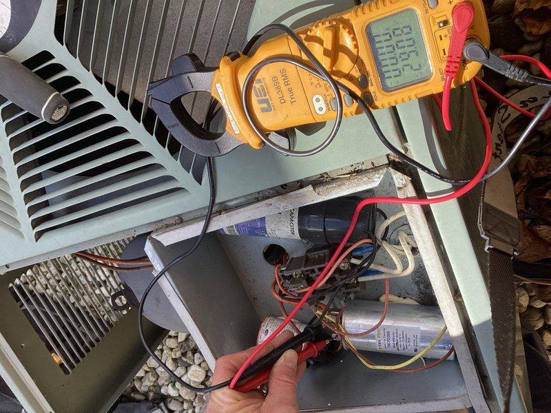 Completed comprehensive Comfort Plan clean and check maintenance on a single-system HVAC installation. Serviced indoor air handler unit equipped with Filtrete 20x25x5 media filter, inspected furnace components, and verified proper airflow through the system. Performed outdoor condenser unit maintenance including electrical testing with clamp meter and multimeter, verified capacitor operation and connections, checked refrigerant pressures, and cleaned condenser coils. All components tested within normal operating parameters and system is functioning properly.