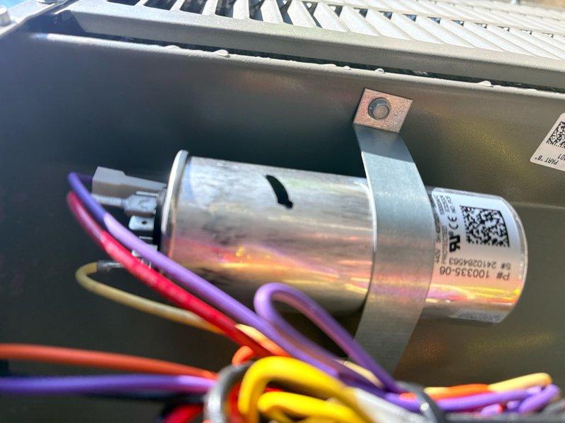 Performed comprehensive air conditioning clean and check maintenance per comfort plan agreement. Inspected outdoor condenser unit, verified capacitor operation and electrical connections, and documented equipment condition with photos. System operating within normal parameters upon completion of preventive maintenance service.