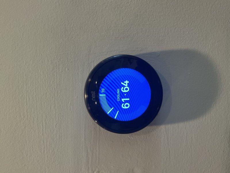 Completed comprehensive air conditioning tune-up and preventative maintenance on single-system residential cooling unit. Performed standard Silver Care Plan protocol including filter inspection, refrigerant level verification, electrical component testing, condensate drain cleaning, and thermostat calibration verification. System operating within normal parameters with thermostat displaying proper cooling mode function at 79°F setpoint; airflow through supply registers confirmed adequate. Customer enrolled in seasonal maintenance program with heating system service scheduled for fall season.