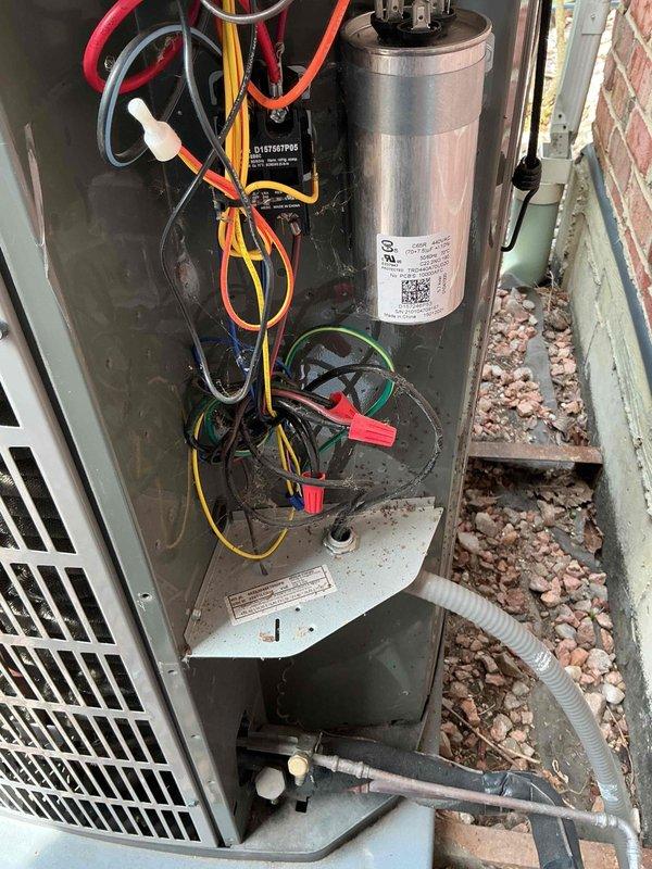 Completed Comfort Plan clean and check on single HVAC system per service contract agreement. Performed thorough inspection of outdoor condensing unit, verifying capacitor operation, electrical connections, and refrigerant lines, then inspected indoor air handler and furnace system, checking all mechanical and electrical components for proper operation. All equipment found operating within normal parameters with no deficiencies noted at time of service.