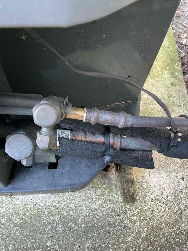 Completed spring clean and check maintenance on two air conditioning systems per Comfort Plan agreement. Performed comprehensive inspection and servicing of indoor Payne furnace unit with integrated cooling coil, including filter evaluation, electrical connection verification, and condensate drain system assessment. Inspected outdoor condensing units, checking refrigerant line connections, service ports, and copper line insulation integrity. Also completed previously missed maintenance on water heater #1 per Gold Care Plan protocol, ensuring all equipment is operating within manufacturer specifications for the cooling season.