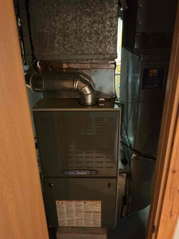 Completed spring clean and check maintenance service on residential American Standard HVAC system per comfort plan agreement. Performed comprehensive inspection of furnace and air conditioning components, replaced 16x25x1 air filter, cleaned system components, and verified proper operation of all equipment. All system components found operating within normal parameters with no issues identified.