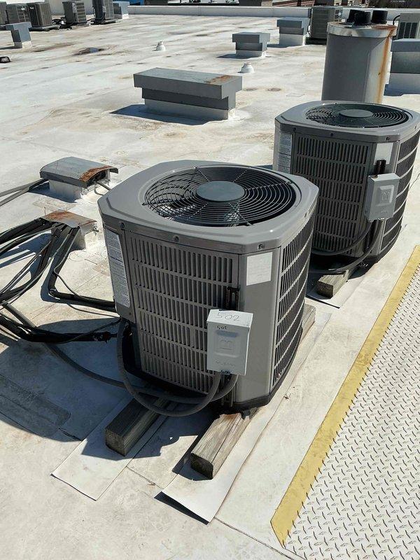 Performed preventive maintenance inspection on commercial rooftop HVAC units per contract agreement. Conducted comprehensive system diagnostics including electrical testing with amp meters, verified capacitor and contactor operation, and documented equipment condition with all units operating within normal parameters.