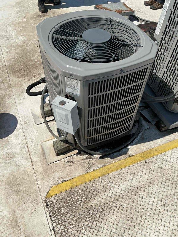 Completed preventative maintenance tune-up on single-system HVAC unit including outdoor condensing unit and air handler. Performed comprehensive system inspection, tested electrical components with multimeter confirming proper voltage readings, and verified operational status of all equipment per manufacturer specifications. Customer declined filter replacement service at this time.