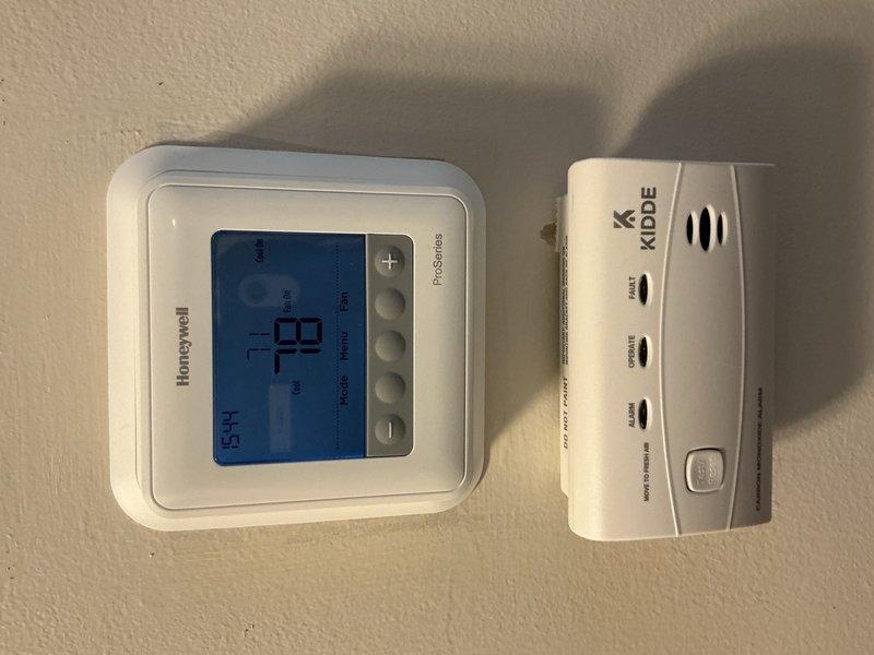 Completed standard HVAC tune-up and system inspection on single air conditioning and air handler unit. Customer declined filter replacement service at this time. System operational with thermostat displaying proper temperature readings at time of departure.