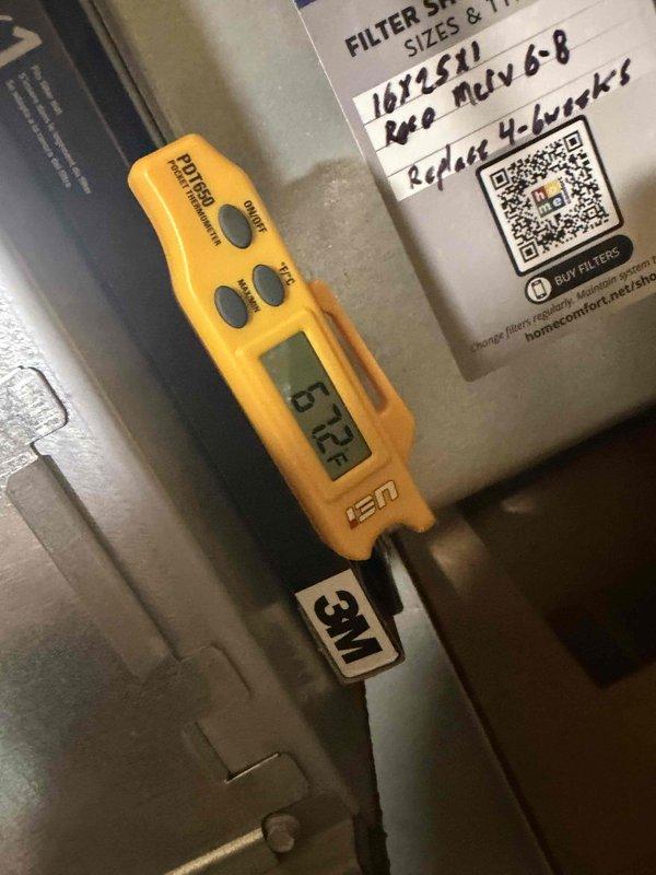 Completed comprehensive Comfort Plan maintenance service on two HVAC systems. Performed clean and check procedures on both units, including inspection of blower motor assembly, gas valve components, electrical connections, and all associated wiring. Verified proper operation of furnace components, examined air filter dimensions (16x25x1), and documented temperature readings at 67.2°F. All systems found operating within normal parameters with no immediate service concerns identified.