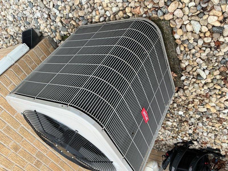 Completed spring maintenance clean and check on single-stage air conditioning system per Comfort Plan agreement. Performed comprehensive inspection of outdoor condenser unit, verifying proper operation of compressor, condenser fan motor, and electrical connections. Cleaned condenser coil, checked refrigerant pressures, and confirmed adequate airflow through protective mesh grills. Inspected indoor furnace and evaporator coil assembly, verified proper condensate drainage through PVC drain lines, and tested all safety controls. System operating within manufacturer specifications with no deficiencies noted at time of service.