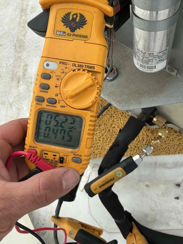 Responded to callback for AC unit not running following previous week's maintenance visit. Upon arrival, performed electrical diagnostics on rooftop condensing unit using multimeter to verify voltage and continuity. Identified and resolved issue unrelated to prior maintenance work, restoring system to normal operation.