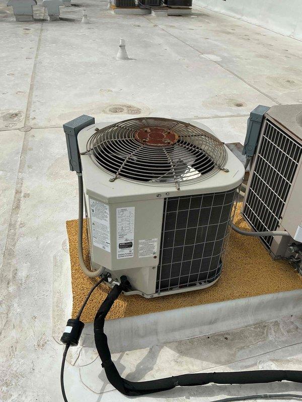 Responded to callback for AC unit not running following previous week's maintenance visit. Upon arrival, performed electrical diagnostics on rooftop condensing unit using multimeter to verify voltage and continuity. Identified and resolved issue unrelated to prior maintenance work, restoring system to normal operation.