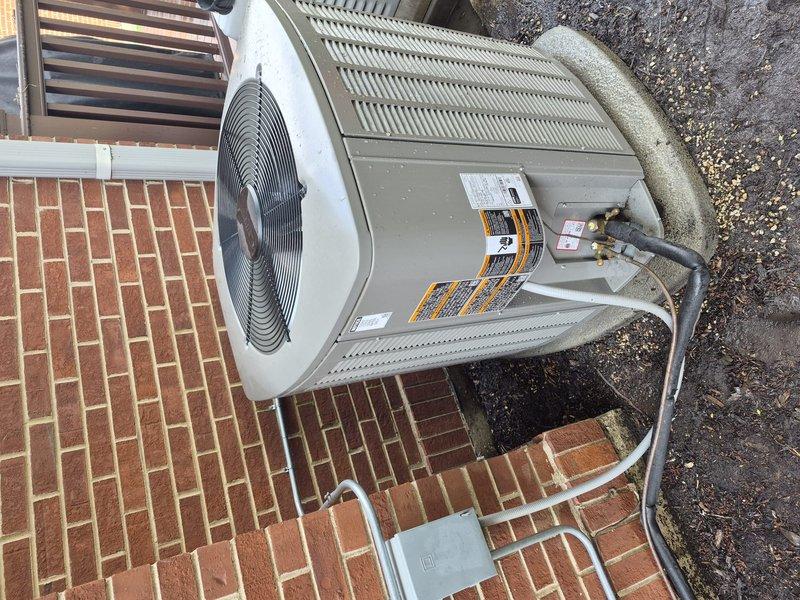 Completed comprehensive clean and check maintenance on two air conditioning systems and electronic air cleaner as part of annual comfort plan service. Inspected and replaced air filters, verified proper operation of outdoor condenser units including fan motor and coil condition, and tested system performance. Addressed thermostat programming concern regarding T4 model to enable automatic heating/cooling changeover functionality. Additionally performed dryer vent cleaning service as requested to remove accumulated lint and debris for improved airflow and safety.