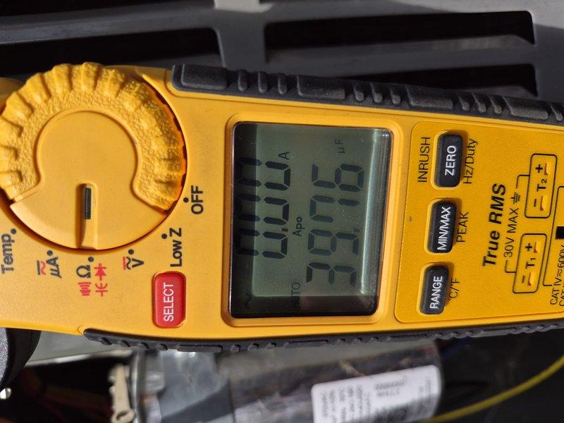 Completed preventive maintenance clean and check on air conditioning system per service comfort plan. Performed comprehensive electrical diagnostics using digital multimeter, measuring voltage and amperage at capacitor and key electrical components to verify proper system operation. All readings within manufacturer specifications; system operating efficiently with no deficiencies noted.