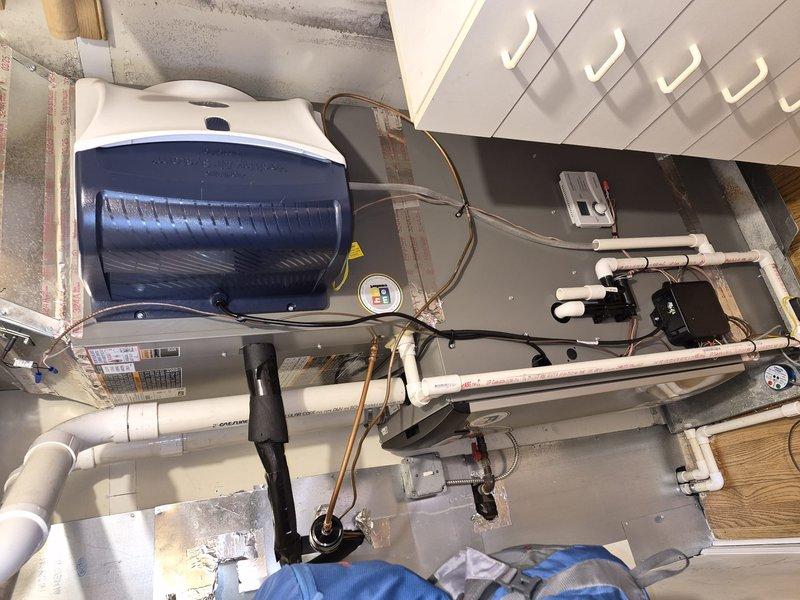 Completed comprehensive clean and check maintenance on two air conditioning systems as part of annual comfort plan agreement. Performed thorough inspection of both units including blower assemblies, mechanical components, and associated plumbing infrastructure. All systems tested and verified operational, with photographic documentation captured for service records.