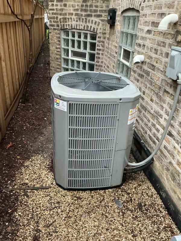 Performed comprehensive clean and check maintenance on single HVAC system including outdoor condensing unit and indoor air handler components. Inspected outdoor unit positioned in side yard, verified proper airflow through condenser coils and fan operation, checked refrigerant levels and electrical connections. Evaluated basement-mounted air handler, ductwork insulation integrity, and associated piping systems to ensure optimal system performance and efficiency per comfort plan maintenance protocol.