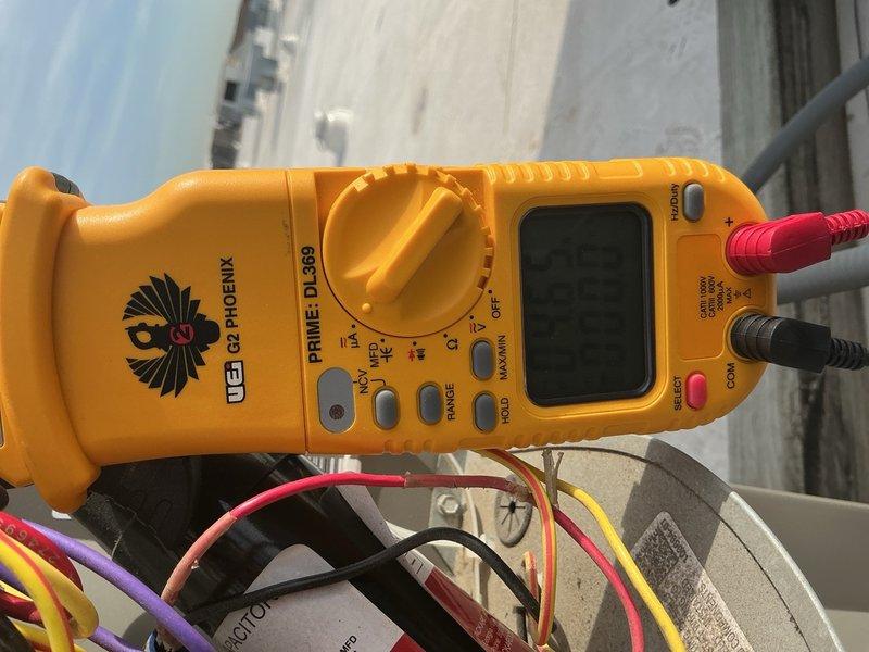 Completed preventative maintenance tune-up on single-system HVAC unit. Performed comprehensive inspection of air handler components including blower motor assembly, capacitor, and electrical connections. Verified proper amperage readings using clamp meter and confirmed all electrical components operating within manufacturer specifications.