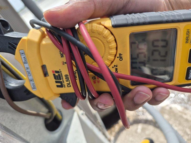 Completed comprehensive tune-up on original equipment HVAC system consisting of outdoor condensing unit and air handler. Performed standard maintenance inspection, tested electrical components with digital multimeter, and verified system operation. Discussed equipment age and availability of updated replacement estimate with homeowner, who declined filter replacement as they maintain their own supply.