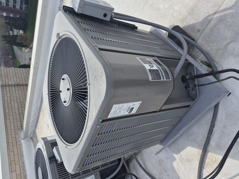 Completed comprehensive AC/AH Clean and Check Special on single system, including inspection of outdoor condenser unit with cylindrical design and air handler components. Performed standard tune-up maintenance procedures, verified system operation with temperature readings at 67°F, and installed new air filter per service agreement requirements.
