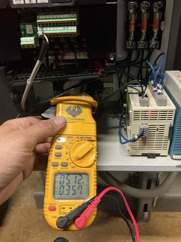 Responded to callback for non-operational pump affecting water supply to over 20 units. Upon arrival, performed electrical diagnostics using clamp meter to verify power supply and current draw at the control panel. Tested circuit breakers, terminal connections, and fuse integrity within the electrical enclosure. Inspected pump controller display showing UFD (Under Frequency Detection) fault condition and verified pump run status, switch operations, and system parameters. Troubleshot control sequences and monitored operational readings to identify root cause of recurring pump failure. System restored to proper operation with all parameters within normal range.