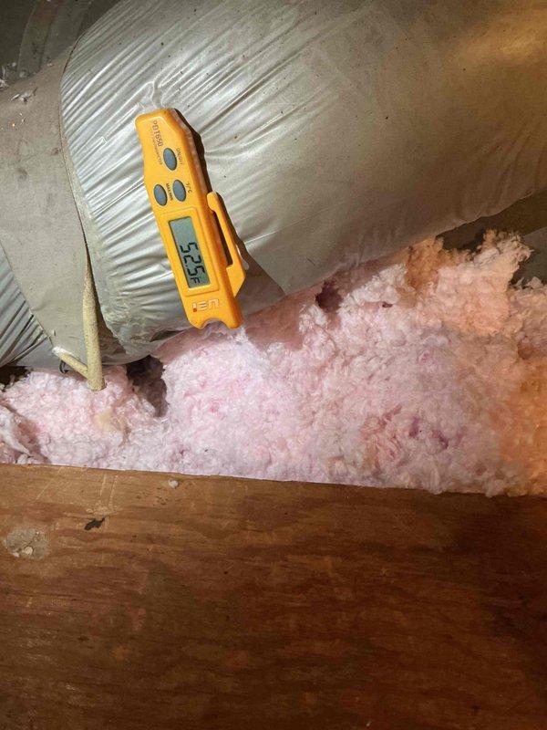 Completed preventive maintenance clean and check on residential split HVAC system per comfort plan agreement. Performed comprehensive inspection of outdoor condensing unit and indoor air handler, including temperature diagnostics showing supply air temperature of 52.8°F, cleaning of components, and verification of proper system operation with no deficiencies noted.